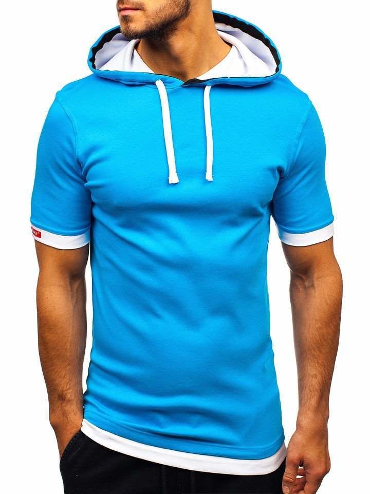 tee shirt à capuche homme