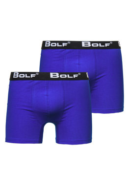 Boxer pour homme bleu cobalt Bolf 0953-2P 2 PACK
