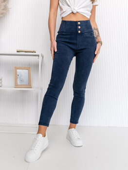 Femme Legging en jean Bleu foncé Bolf S110