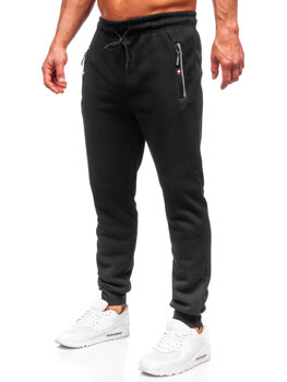 Homme Pantalon de sport oversize Noir Bolf JX6215