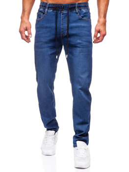 Homme Pantalon en jean regular fit Bleu foncé Bolf 9092
