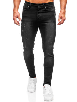 Homme Pantalon en jean regular fit Noir Bolf 6156
