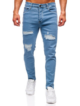 Homme Pantalon en jean slim fit Bleu Bolf 6475