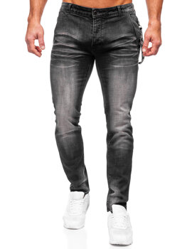 Homme Pantalon en jean slim fit Noir Bolf MP0091N