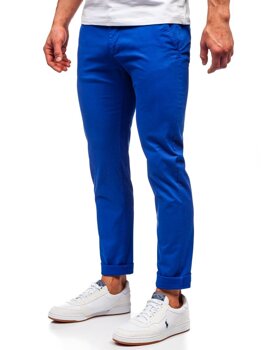 Pantalon chino pour homme bleu cobalt Bolf 1146