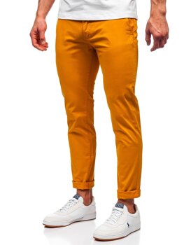 Pantalon chino pour homme orange Bolf 1146