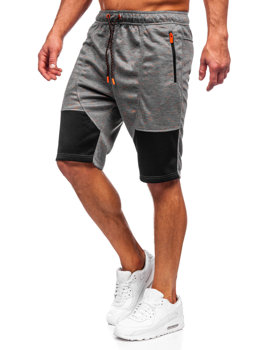 Pantalon court de sport pour homme gris foncé Bolf Q3859
