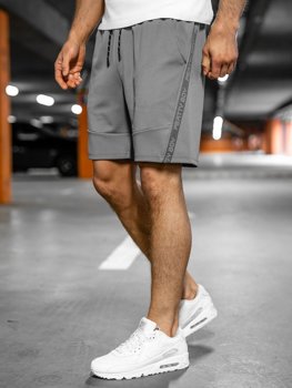 Pantalon court sportif gris pour homme Bolf KS2601