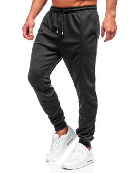 Pantalon de jogging sportif pour homme noir Bolf 8K183