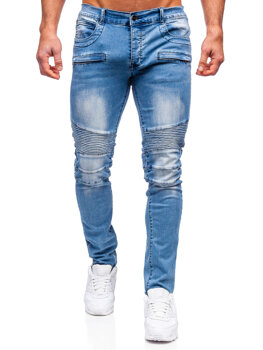 Pantalon en jean regular fit pour homme bleu clair Bolf MP0029BC