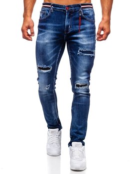 Pantalon en jean slim fit pour homme bleu foncé Bolf 80033W0