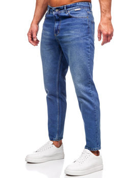 Pantalon en tissu pour homme bleu foncé Bolf GT