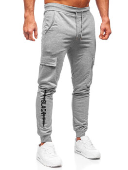Pantalon jogger cargo pour homme gris Bolf HW2357