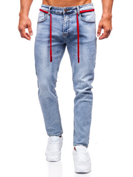 Pantalon skinny fit en jean pour homme bleu Bolf KX555-2A