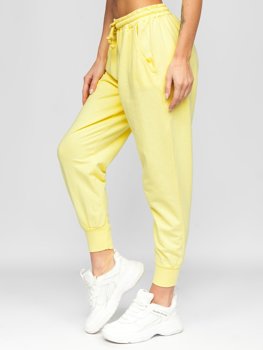 Pantalon sportif jaune pour femme Bolf 0011