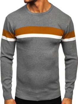 Pull pour homme gris Bolf H2072 