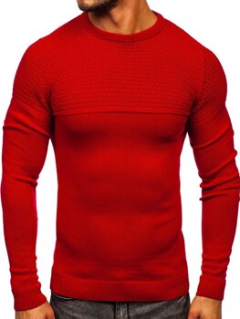 Pull pour homme rouge Bolf 4623
