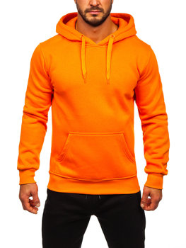 Survêtement avec sweat-shirt à capuche kangourou pour homme orange Bolf D002