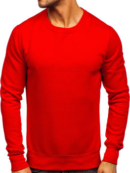 Sweat-shirt rouge clair sans capuche pour homme Bolf 2001  