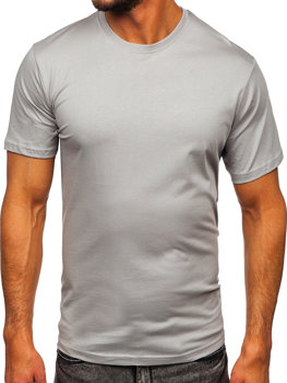 Tee-shirt en coton pour homme gris Bolf 0001