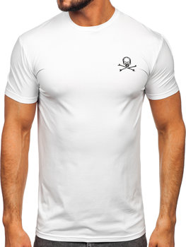 Tee-shirt imprimé pour homme blanc Bolf MT3049