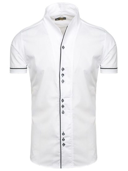 Chemise à manches courtes pour homme blanche Bolf 5518