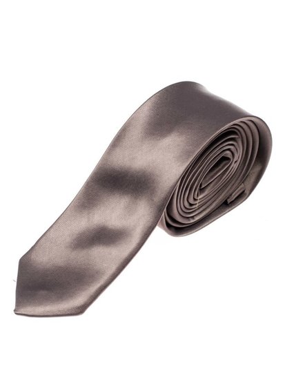 Cravate élégante étroite pour homme graphite Bolf K001