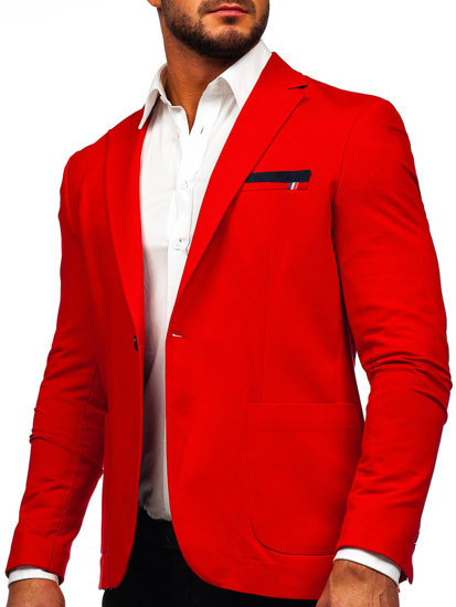 La veste décontractée pour homme rouge Bolf 1652