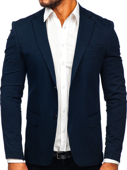La veste élégante pour homme bleue foncée Bolf SR2003