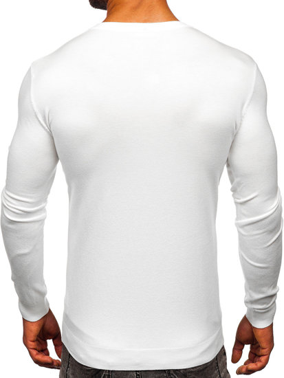 Le pull pour homme blanc Bolf MMB602