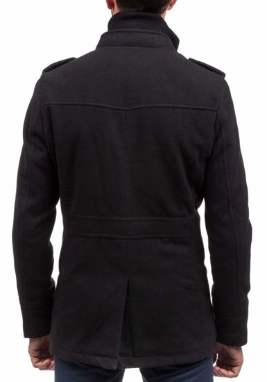 Manteau d'hiver noir pour homme Bolf 8856B