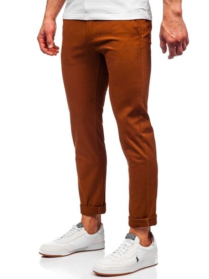 Pantalon chino pour homme brun Bolf 1143     