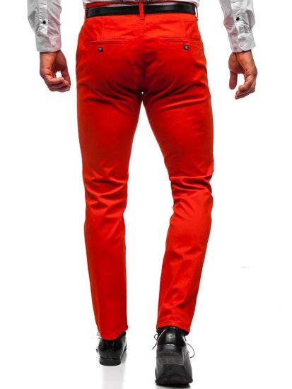 Pantalon chino pour homme orange foncé Bolf 1143     