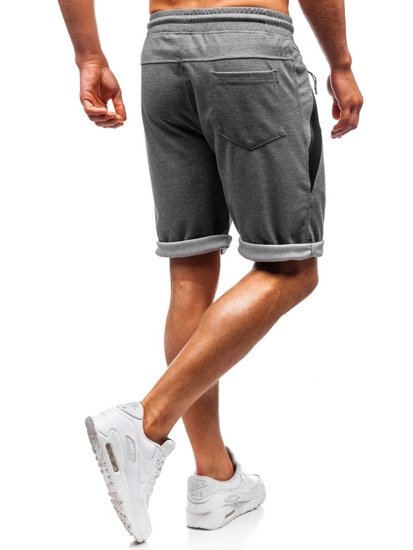 Pantalon court de sport pour homme gris-noir Bolf Q3878