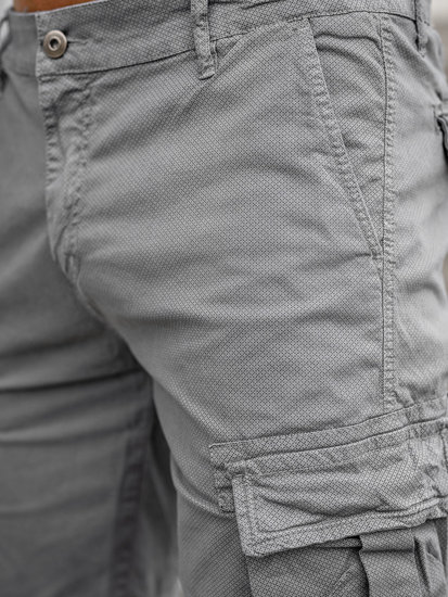Pantalon court short cargo gris pour homme Bolf YF2225
