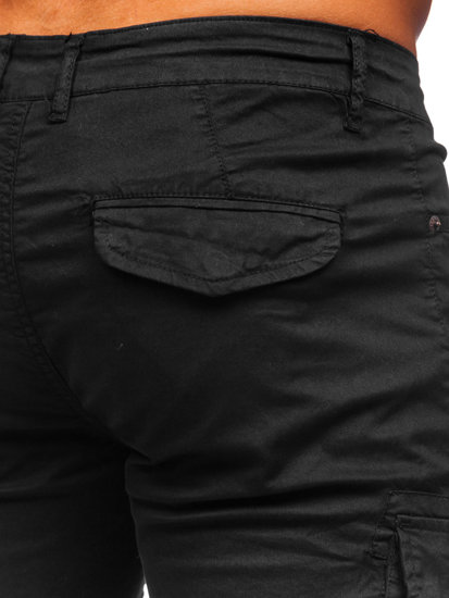 Pantalon court short cargo noir pour homme Bolf YF2219