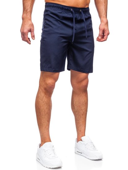 Pantalon court sportif bleu foncé pour homme Bolf HH037