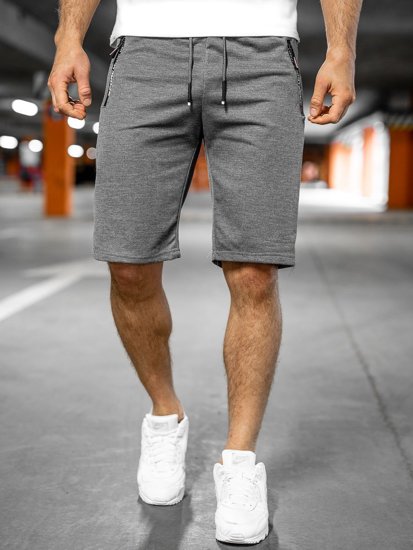Pantalon court sportif graphite pour homme Bolf JX512 
