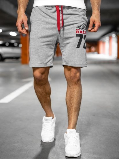 Pantalon court sportif gris pour homme Bolf EX05 
