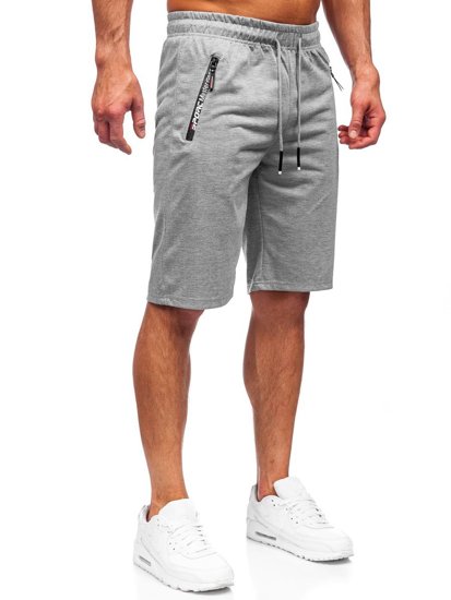 Pantalon court sportif gris pour homme Bolf JX512 