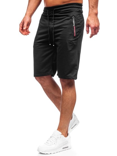 Pantalon court sportif noir pour homme Bolf JX511 
