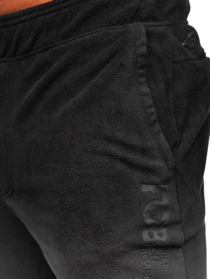 Pantalon de jogging sportif en polaire pour homme noir 4F SPMD014