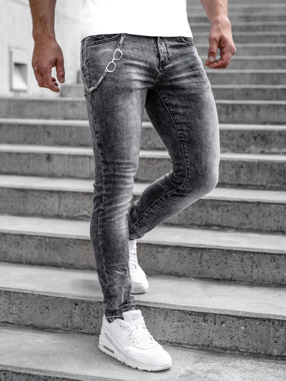 Pantalon en jean slim fit pour homme gris Bolf 61005S0