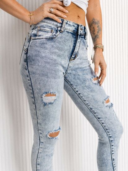 Pantalon jean pour femme Push Up bleu Bolf TR5819