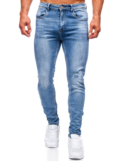 Pantalon jean slim fit pour homme bleu Bolf KA6896S