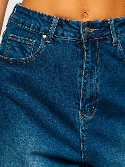 Pantalon jean slouchy pour femme bleu foncé Bolf FL1956