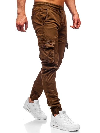 Pantalon jogger cargo brun pour homme Bolf CT6702S0  