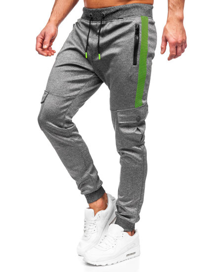 Pantalon jogger cargo pour homme graphite Bolf K10283