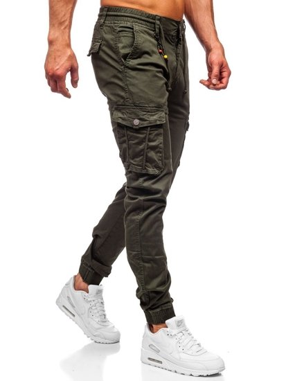 Pantalon jogger cargo pour homme vert foncé Bolf CT6703