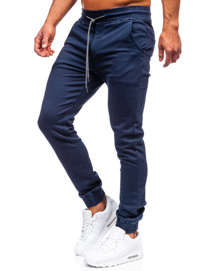 Pantalon jogger pour homme bleu foncé Bolf KA1219